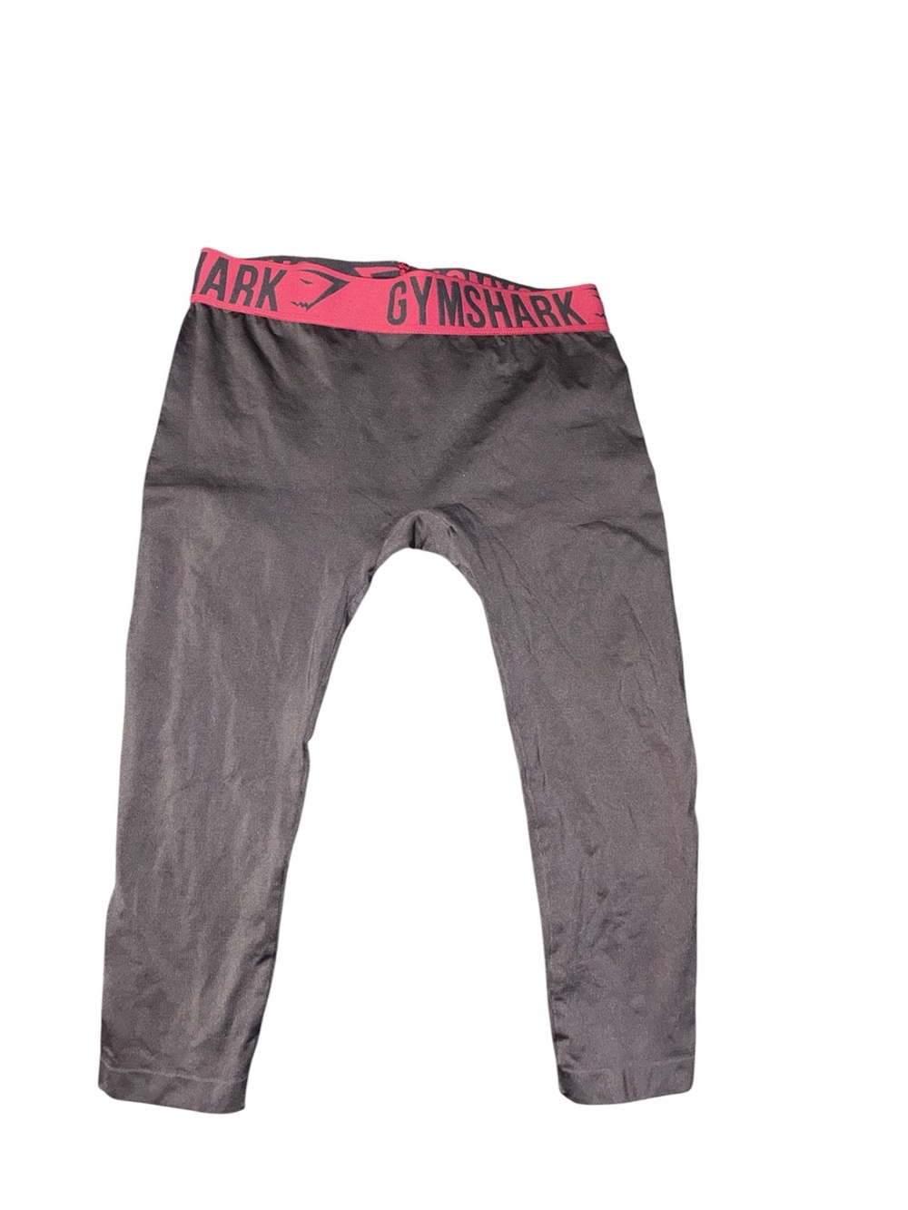 Gymshark High-Waist Capri Leggings with Pink Logo Waistband S